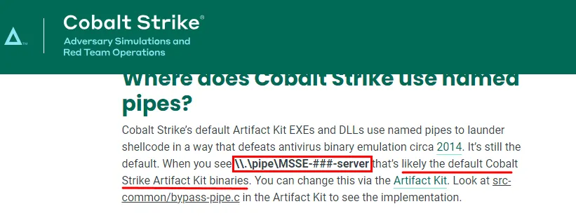 Figure 27: Cobalt Strike documentation